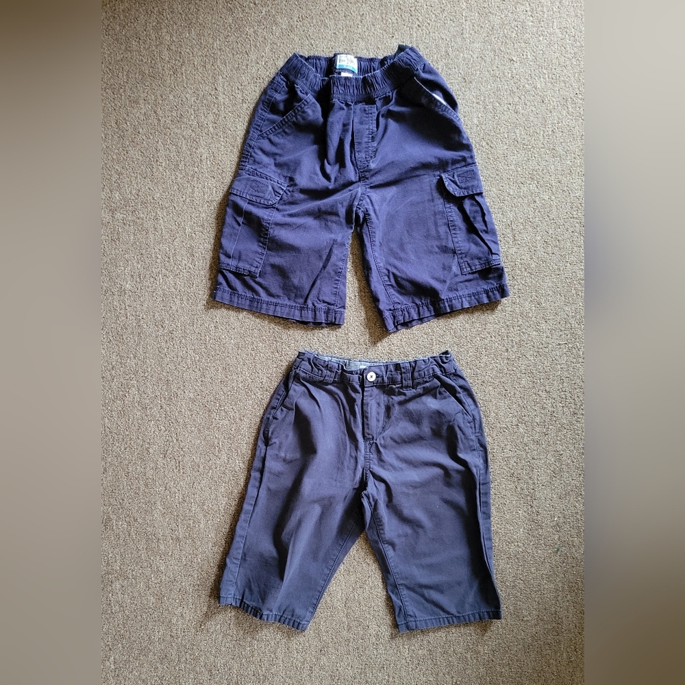 Boys Size 8 & 9/10 Bundle of Navy Blue Shorts - Picture 1 of 8